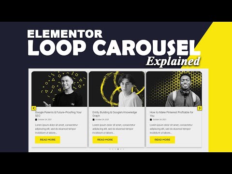 Elementor Loop Carousel Tutorial | Elementor Pro