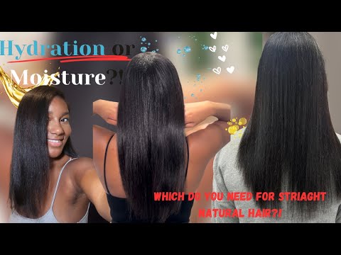 hydration Vs Moisture on Straight Type 4 Natural Hair! | Natural Nadine