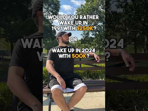 Would you rather wake up in 1991 with $250k or in 2024 with $500k? 🤔💰 #MoneyDecisions