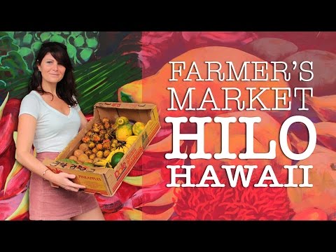 🍍Hilo Hawaii Farmers Market Tour + Prices | Tropical Fruits & Crafts