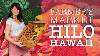 🍍Hilo Hawaii Farmers Market Tour + Prices | Tropical Fruits & Crafts