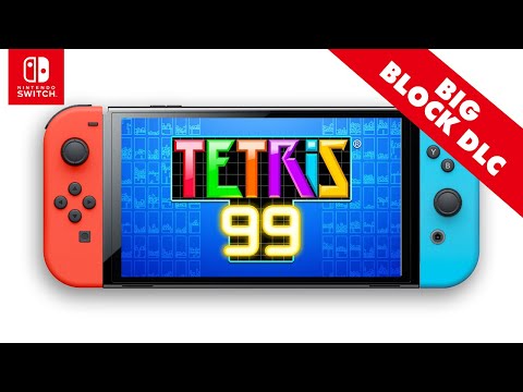 Tetris 99 Big Block DLC (CPU Battle) on Nintendo Switch OLED (Handheld)