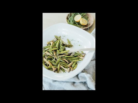 Grilled Sugar Snap Peas With Mushrooms