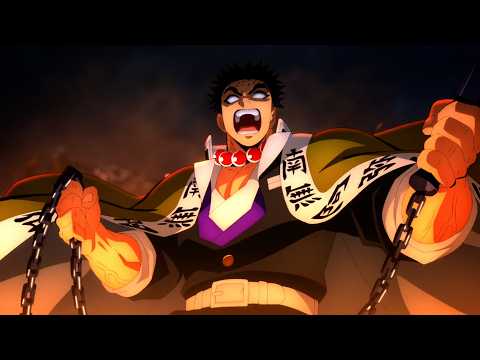 Himejima begins singing with high excitement right in front of Kibutsuji Muzan. [Demon Slayer]