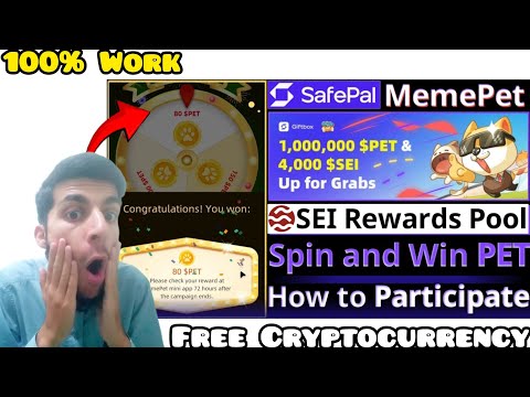 SafePal MemePet Quest || 4000 SEI Rewards Pool || Spin and Win PET || Free Crypto