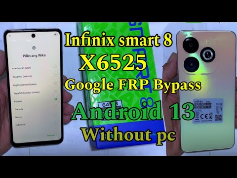 Infinix smart 8 X6525 Google FRP bypass Without Pc 1M%