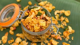 Cornflakes Mixture - Cornflakes Chivda - Easy & Simple Snack Recipe -Cornflakes Mixture By Powerchef