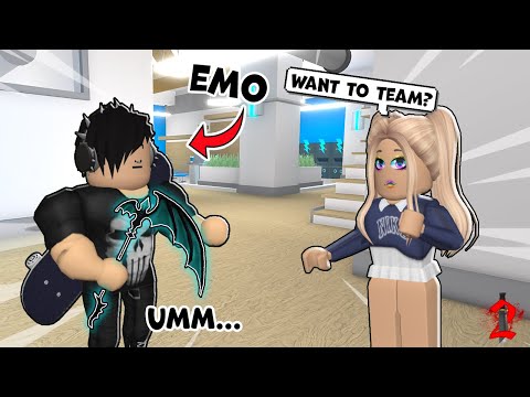 Playing as a TOXIC EMO in Roblox Murder Mystery 2..