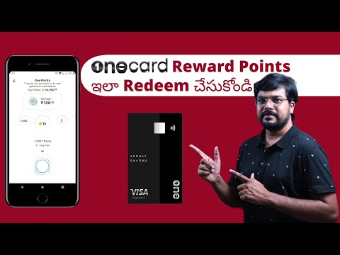 One Card Credit Card Reward Points redeem Live | One Card Credit Card |  Telugu