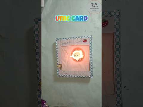 DIY unic card for birthday or new year #diy #craft #viralshort