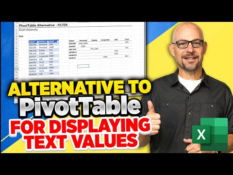 An Amazing Alternative to PivotTables for Displaying Text Values in Excel