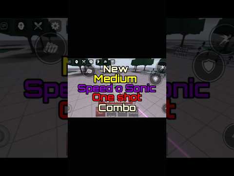 medium speed o sonic combo #robloxthestrongestbattlegrounds #roblox #games