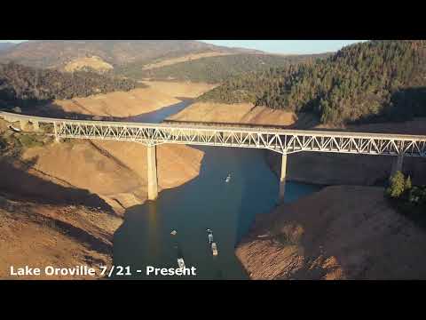 Mega Drought to Floods - California's epic before and after videos - Oroville   Folsom - Donner Pass