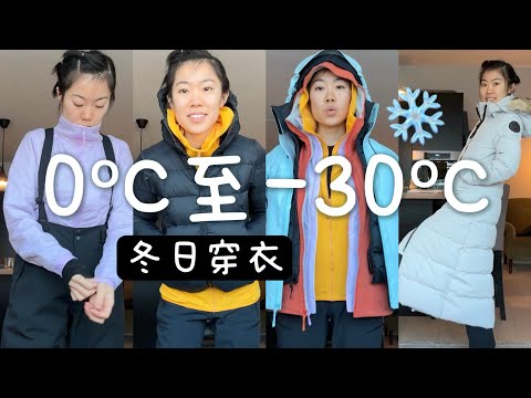 0ºC/-10ºC/-20ºC/-30ºC日常和徒步分别如何穿搭｜冬天户外叠穿