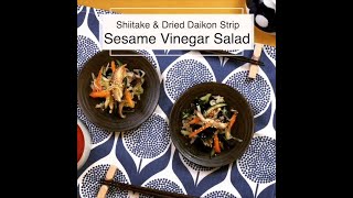 Kiriboshi Daikon and Sesame Vinegar Salad