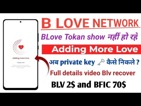 B love network privet key 🗝️ recover ? BLove Tokan ko metamask or Love wallet me add कैसे करे ?