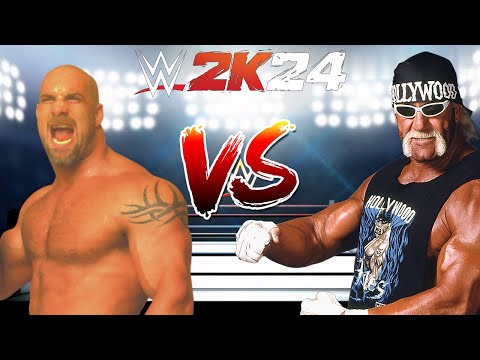 WWE 2K24 GOLDBERG VS. HOLLYWOOD HOGAN FOR THE WCW WORLD HEAVYWEIGHT CHAMPIONSHIP BELT!