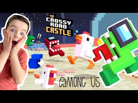 NEW AMONG US in Crossy Road Castle | Crewmate or Impostor | Gameplay with Ima and Jessy