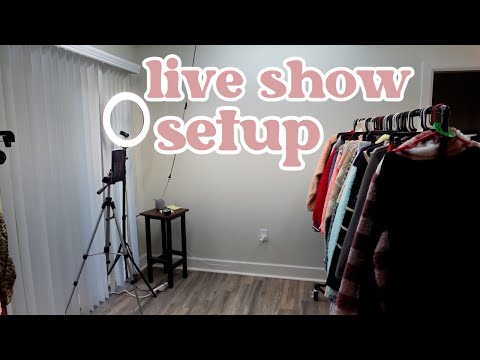 Live Show Set Up & Shipping Sales Reselling Vlog