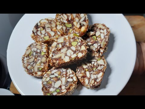 Dry fruits Barfi Recipe | Sugar free Dry fruits Barfi | Dats and Nuts Barfi | Khajur Barfi