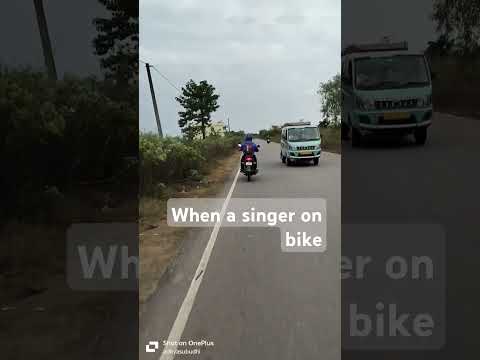 i found a singer on a bike 🤣. #singer #bike #nature #cropadventures