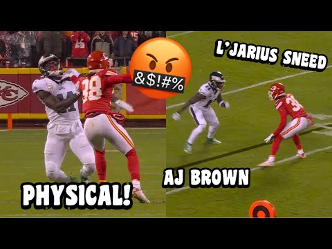 AJ Brown ‘SHUT DOWN’ Vs L’Jarius Sneed 😳 Eagles Vs Chiefs 2023 highlights