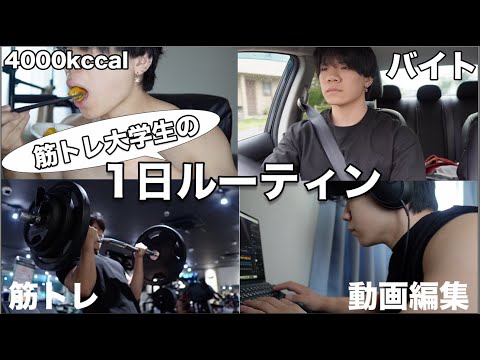 [Vlog]家から出たくないインドアな筋トレ大学生の一日ルーティン