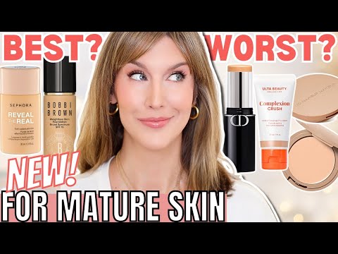 5 Best & Worst NEW Foundations for Mature Skin | Foundation Roundup 2024