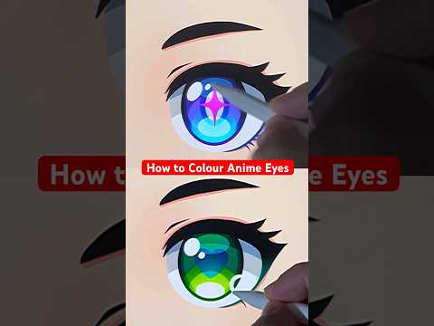 How to COLOUR Anime Eyes Easy with Procreate #howtodraw #digitalart #drawing