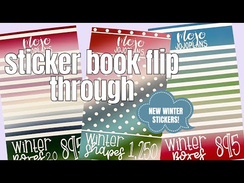 New Mojo Jojoplans Winter Release Sticker Books | Winter Boxes, Winter Boxes 2.0 & Winter Shapes