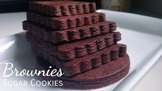 CHEWY SOFT BROWNIE SUGAR COOKIES /SOFT CHOCOLATE SUGAR COOKIES /NO SPREAD SUGAR COOKIE