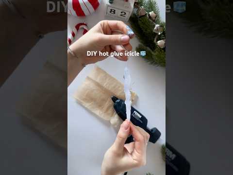 DIY Hot Glue Icicle🧊