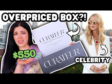 OVERPRICED CELEBRITY SUBSCRIPTION BOX?! | $550 Worth of Items!? | Curateur Unboxing