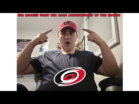 FIRST NHL GAME ANNOUNCEMENT VIDEO OF THE SEASON!!!!!! Hurricanes are Involved!!! MUST WATCH