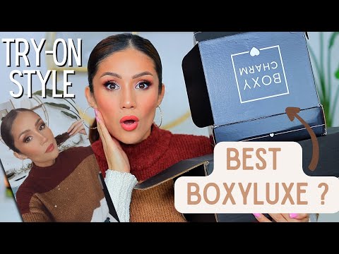 BEST BOXYCHARM YET? TRY ON BOXYLUXE WITH ME! BOXYCHARM MARCH 2023