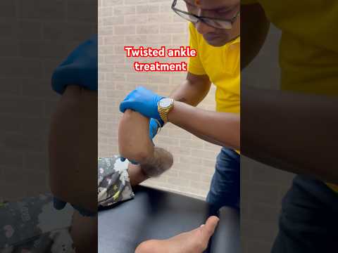 Twisted ankle treatment #drrajneeshkant #worldfamouschiropractor