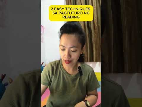 2 EASY TECHNIQUES PAGTUTURO NG READING