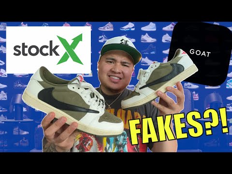 STOCKX & GOAT APP SOLD FAKE TRAVIS SCOTT JORDAN 1 LOW MEDIUM OLIVES?