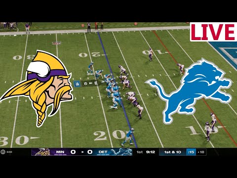 🔴LIVE 🔴Minnesota Vikings VS Detroit Lions / NFL WEEK 18 /NFL SEASON / Madden Nfl 25