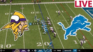 🔴LIVE 🔴Minnesota Vikings VS Detroit Lions / NFL WEEK 18 /NFL SEASON / Madden Nfl 25