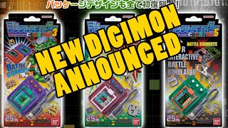 Digital Monster Color Ver3, Ver4, and Ver5 Announced