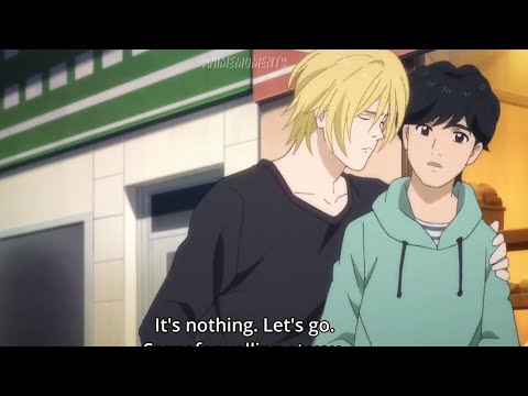 Ash x Eiji moment #22 - Overprotective Ash