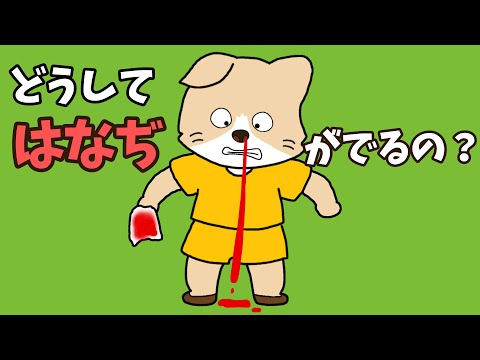 【アニメ 絵本読み聞かせ】どうして鼻血がでるの？〜鼻血の知育アニメ絵本〜