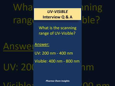 UV-Visible interview question answer | UV-Vis spectroscopy #uvspectroscopy #uv