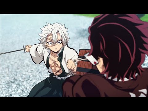 Tanjiro Vs Wind Hashira || Tanjiro Headbutt Sanemi Shinazugawa, The Wind Hashira || Demon Slayer