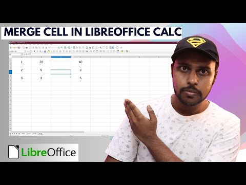 How to merge cell in libreoffice calc | merge cell libreoffice calc