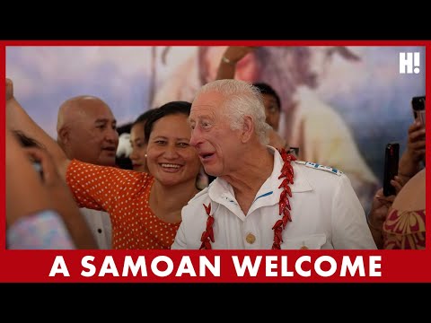 WATCH: King & Queen’s COLOURFUL (and rainy) Samoan Welcome | HELLO!