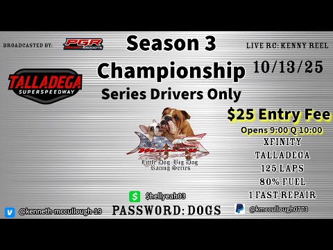 MMS Money Racing | Little Dog Big Dog Championship 10/13/24 | Talladega | PGR eSports