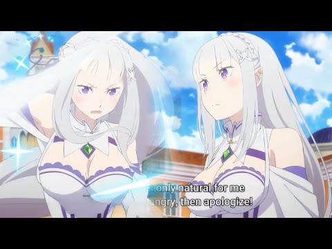 Emilia Vs Sirius Romanée-Conti Who’s This Guy? - Re:Zero Kara Hajimeru Isekai Seikatsu Season 3 Ep 2