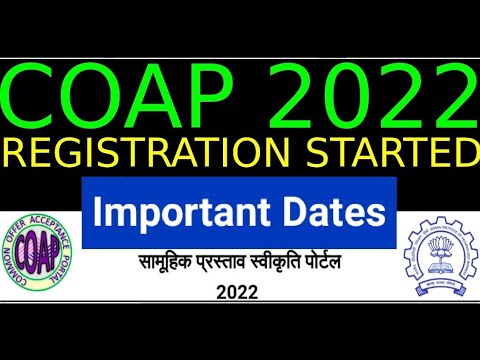 GATE COAP 2022 Dates. #COAP2022_Registration #GATE #IITBombay  #Mtech_addmission